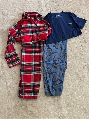 Lands End flannel pajama set & Eddie Bauer pj set